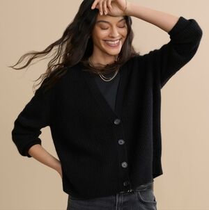 Jenni Kayne Cashmere Cropped Cocoon Cardigan